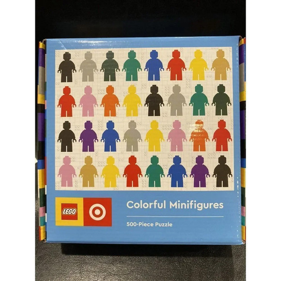 LEGO Collection x Target Colorful Minifigures 500 Piece Puzzle NEW - Picture 1 of 7